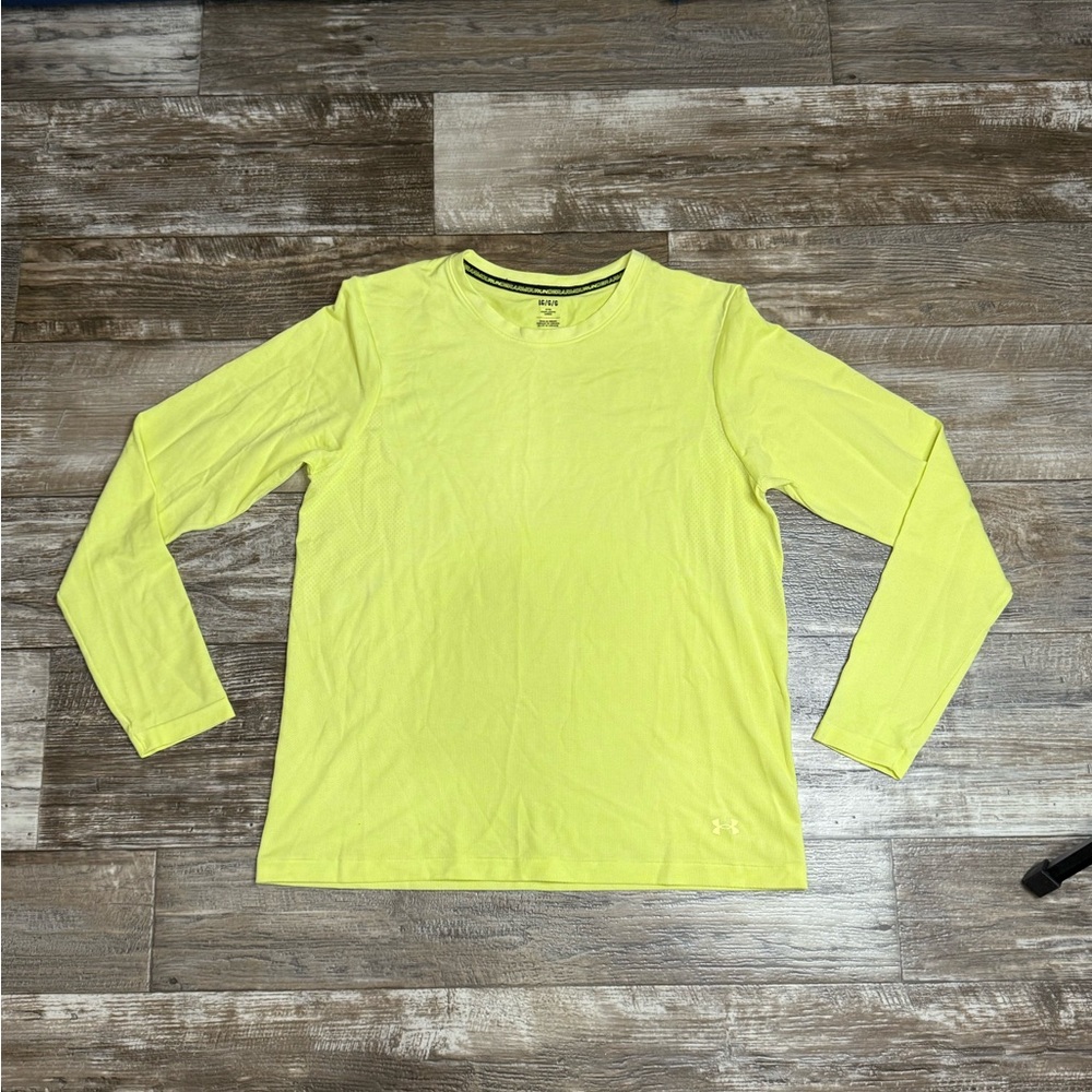 Under Armour Women’s Yellow Long Sleeve running Shirt
